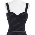 Grace Karin Sexy Black Occident Women's Padded Backless V-Neck Long Mermaid Dress CL008943-1